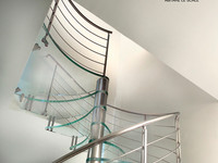 41 S/Steel & Glass Spiral 02 Marretti Stairs Brisbane